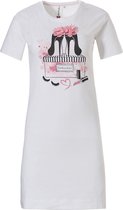 Nachthemd met korte mouwen 'miss fashion pink blooms'
