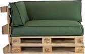 2L Home & Garden Palletkussen Set Metro Lounge Olijf 3 delig