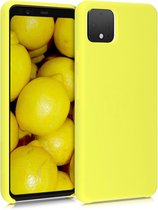 kwmobile telefoonhoesje voor Google Pixel 4 XL - Hoesje met siliconen coating - Smartphone case in mat geel
