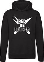 Red de Horeca Hoodie | restaurant | kroeg | cafe| lunchroom | corona | virus | sweater | trui  | unisex | Zwart