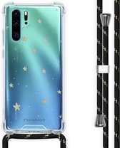 iMoshion Design hoesje met koord voor de Huawei P30 Pro - Sterren - Goud