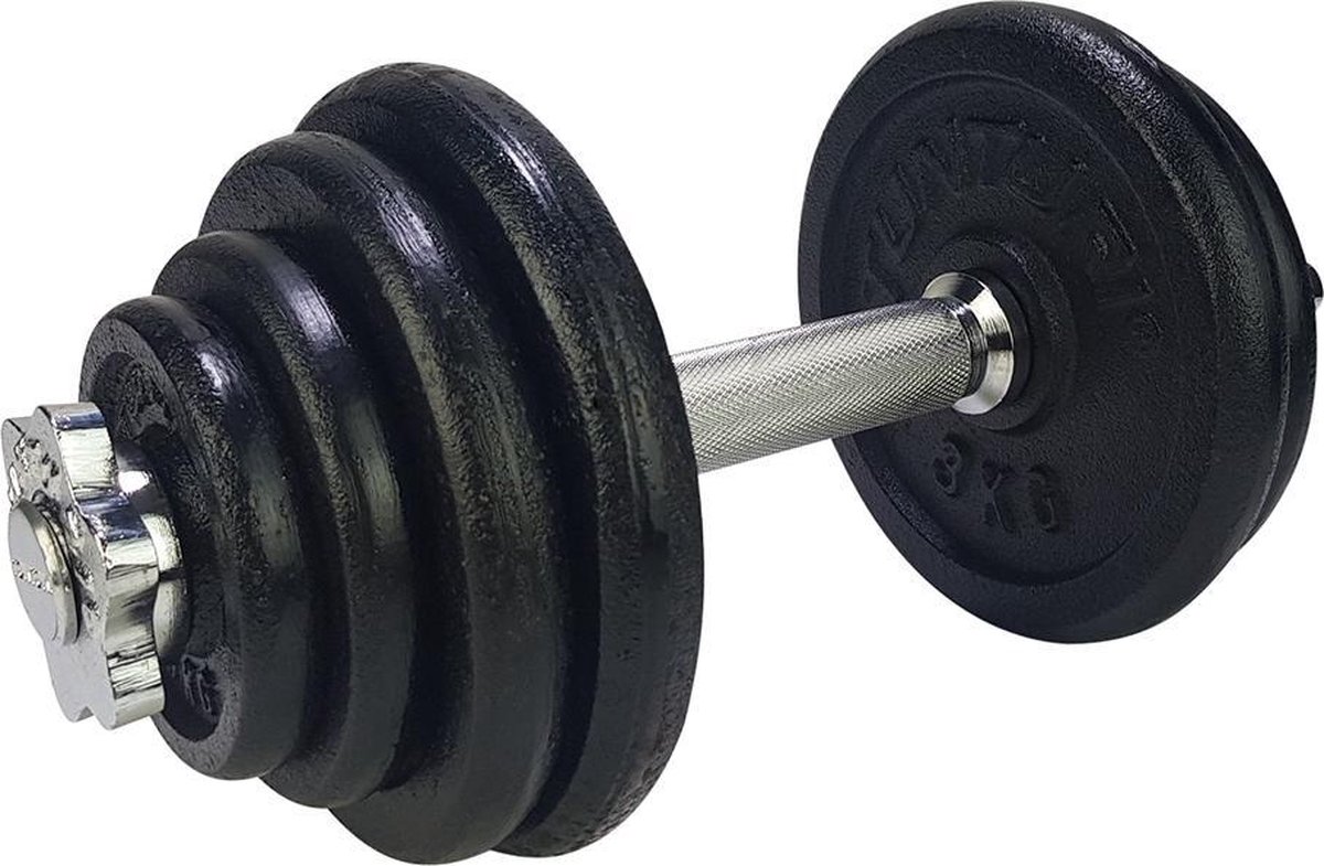 Tunturi Dumbbellset - Halterset - Totaal 15 kg - Zwart op De Prijzenvolger