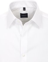 Venti Heren Overhemd Wit Strijkvrij Slim Fit Poplin 1480 - 44 (XL)