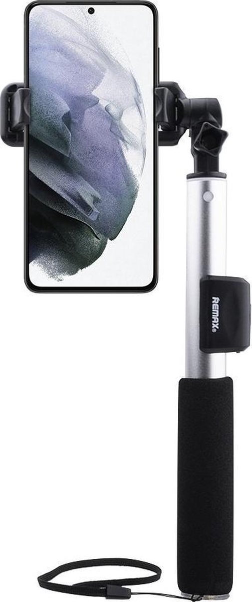 Remax Samsung Galaxy S21 Selfie Stick Bluetooth Zilver