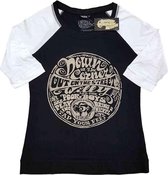 Creedence Clearwater Revival Raglan top -4XL- Down On The Corner Zwart/Wit