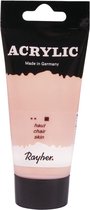 Acrylverf/hobbyverf roze/beige op waterbasis 75 ml - Schilderen/knutselen - Voor kinderen en volwassenen