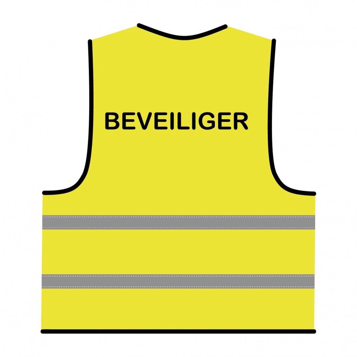 Beveiliger hesje geel