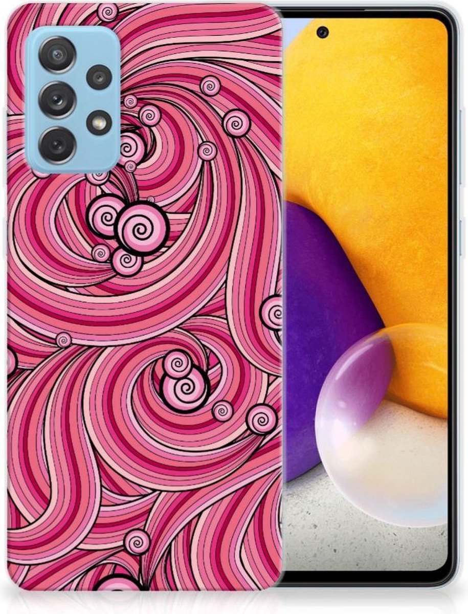 Samsung Galaxy A72 Hoesje maken Swirl Pink