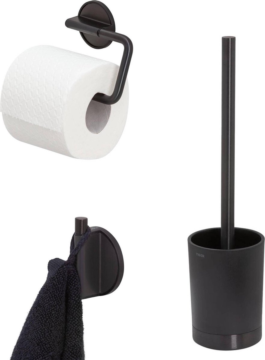 Tiger Tune Toilet Accessoires Set 3st. Incl. WC/Toilet Borstel