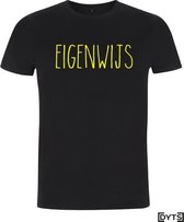 T-shirt | Karaktereigenschappen | Eigenwijs04 - fluor yellow, M, Heren