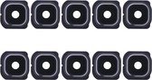 10 stuks camera lensdop met sticker voor Galaxy S6 Edge / G925 (blauw)