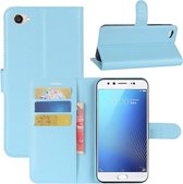 Voor Vivo X9s Litchi Texture horizontale flip lederen tas met houder & kaartsleuven & portemonnee (blauw)