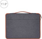 11.6 inch Fashion Casual polyester + nylon laptop handtas aktetas Notebook beschermhoes, voor Macbook, Samsung, Lenovo, Xiaomi, Sony, DELL, CHUWI, ASUS, HP (grijs)
