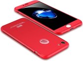 GKK voor iPhone 7 PC Drie - alinea Shield 360 graden Volledige dekking Beschermhoes Achterkant (rood)