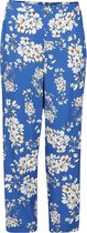 Promiss - Female - Broek in viscose met bloemenprint  - Koningsblauw