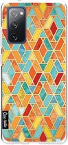 Casetastic Samsung Galaxy S20 FE 4G/5G Hoesje - Softcover Hoesje met Design - Geometric Tile Pattern Print