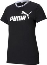 Puma Amplified Graphic T-shirt 585902-01, Vrouwen, Zwart, T-shirt, maat: L