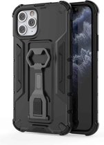 Peacock Style PC + TPU beschermhoes met flesopener voor iPhone 11 Pro (zwart)