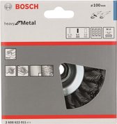 Bosch - Kegelborstel 100 mm, 0,5 mm, 12500 U/ min, 12 mm, 14
