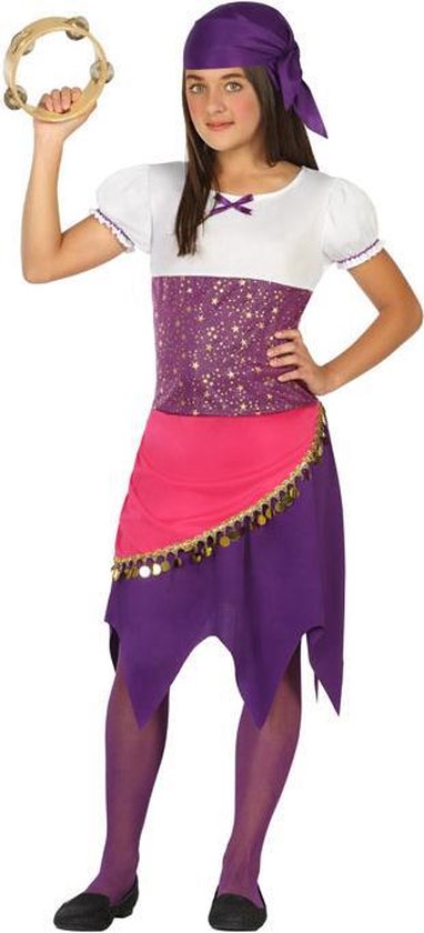 ATOSA - Zigeuner kostuum voor meisjes - 104/116 (3-4 jaar) - Kinderkostuums