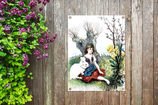 Affiche de jardin de scène de Pasen en vrac