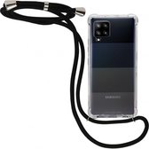 Samsung Galaxy A42 Hoesje met Koord Shockproof TPU Transparant