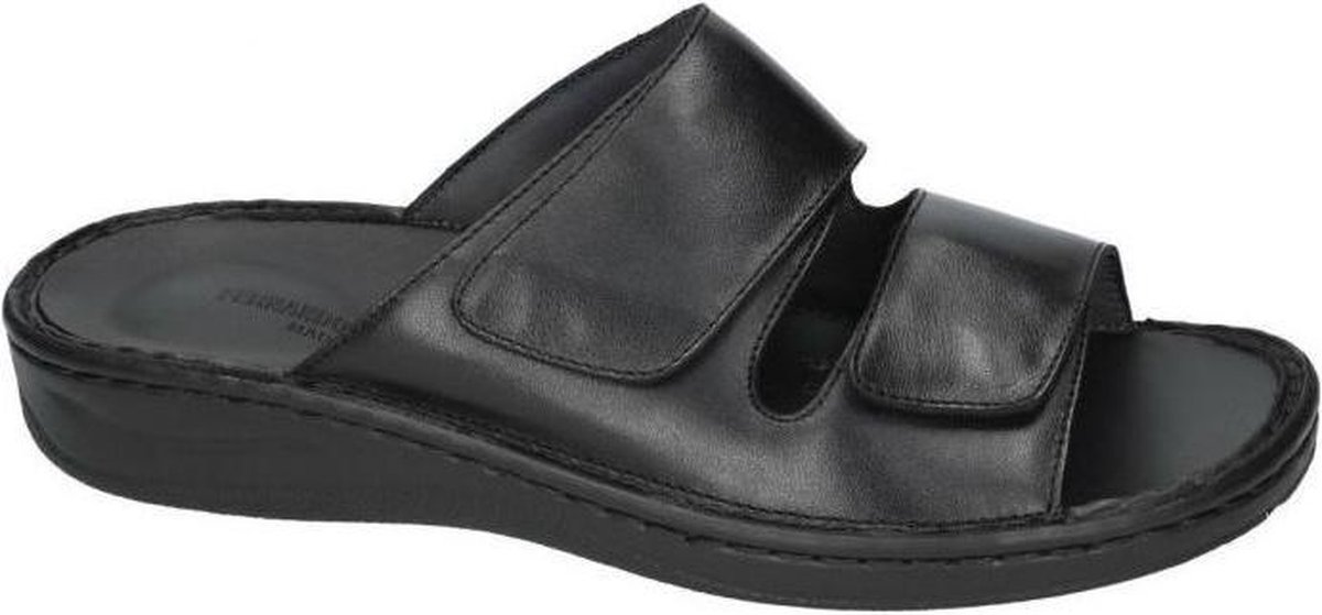 Fbaldassarri -Heren zwart pantoffels & slippers - Thumbnail 1