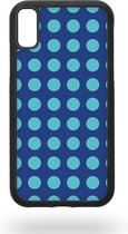 Blue polka dot Telefoonhoesje - Apple iPhone XR