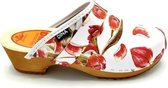 Dina Clogs Red Tulip . Instappers Dames - Clogs Dames - Schoenen Dames