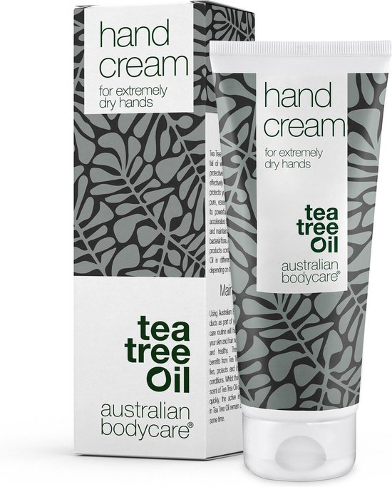 Australian Bodycare Hand Cream 100 ml - Handcrème voor mannen & vrouwen met zeer droge handen en gebarsten huid met Tea Tree Olie - Dringt snel in de huid, zonder deze vet te maken - Ondersteunt het herstellend vermogen van de huid