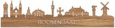 Skyline Roosendaal Eikenhout - 100 cm - Woondecoratie design - Wanddecoratie - WoodWideCities