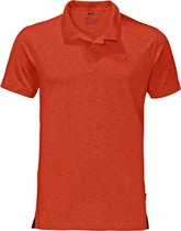 Jack Wolfskin Travel Polo Men - Chili - Outdoor Kleding - Fleeces en Truien - Polo's