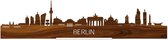 Standing Skyline Berlijn Palissander hout - 40 cm - Woondecoratie design - Decoratie om neer te zetten - WoodWideCities