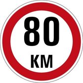 Maximaal 80 km sticker, A1 200 mm