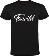 Foxwild Heren t-shirt | Foxwild | Hatseflatse | Massa is kassa | Peter Gillis  | Zwart