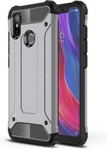 Xiaomi Mi 8 Hoesje - Mobigear - Outdoor Serie - Hard Kunststof Backcover - Grijs - Hoesje Geschikt Voor Xiaomi Mi 8