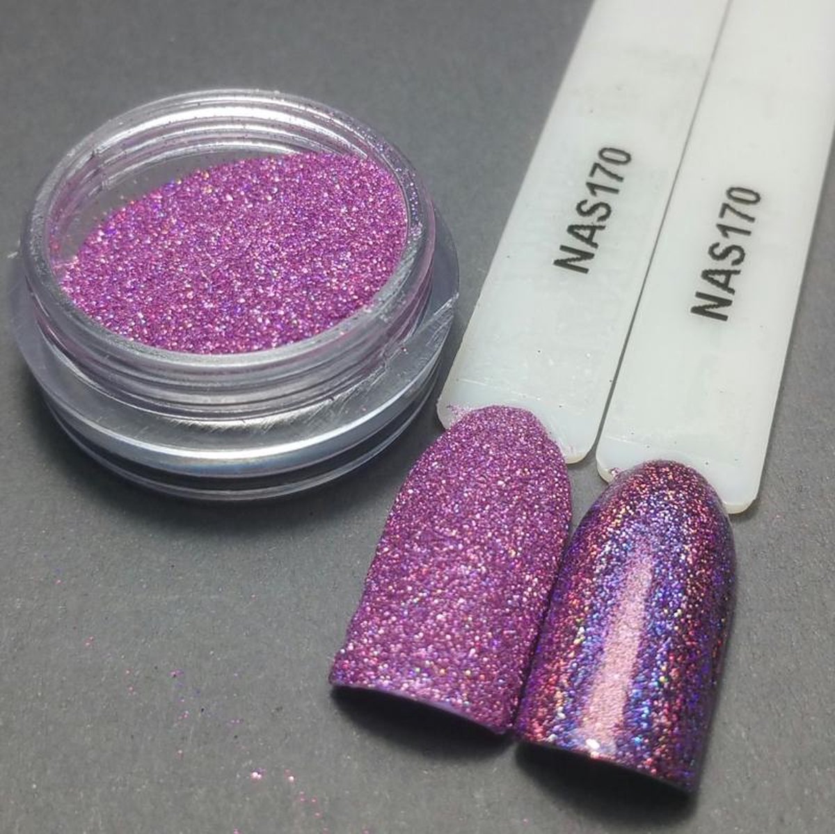 Goedkoopste Nailart Sugar - Nagel glitter - Korneliya Nailart Decor Zand 170 Holografic Lavender