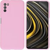 Xiaomi Poco M3 Hoesje Siliconen - iMoshion Color Backcover - Roze