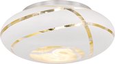 LED Plafondlamp - Plafondverlichting - Nitron Fary - E27 Fitting - 3-lichts - Rond - Mat Wit - Aluminium