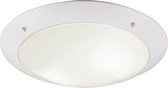 LED Plafondlamp - Nitron Camiro - Opbouw Rond - Waterdicht IP54 - E27 Fitting - 2-lichts - Mat Wit - Kunststof