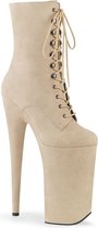 Pleaser Plateau Laarzen, Paaldans schoenen -42 shoes- BEYOND-1020FS Paaldans schoenen Beige