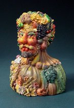 Decoratief Beeld - Vertumnus - Kunststof - Giuseppe Arcimboldo - Multicolor - 1 X 11 Cm