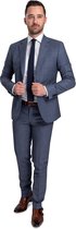 Suitable Kostuum Strato Indigo Ruit - maat 54