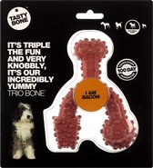 TastyBone - Small - Trio Bone bacon - Hond - Kauwspeelgoed - Vegan - Kluif - Nylabone