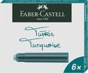 inktpatronen Faber-Castell turkoois doosje a 6 stuks FC-185509