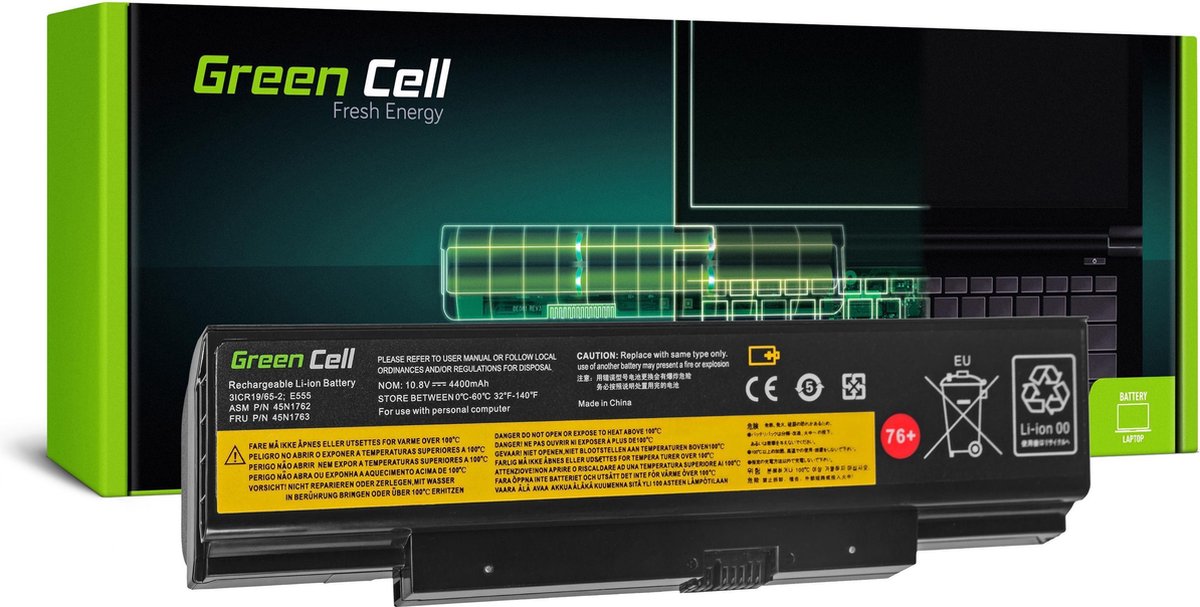 GREEN CELL Batterij voor Lenovo ThinkPad Edge E550 E550c E555 E560 E565 / 11,1V 4400mAh