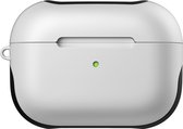 Apple AirPods Pro 1 Hoesje - Mobigear - Frosted Serie - Hard Kunststof Hoesje - Wit - Hoesje Geschikt Voor Apple AirPods Pro 1