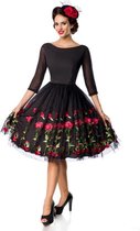 Belsira Swing jurk -S- Vintage Zwart