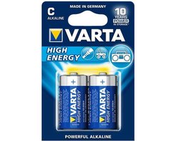 Batterijen C (8x) - Set van 8 Varta C-cell batterijen (o.a. voor Vonyx MEG050 megafoon)