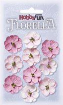 FLORELLA-Bloemen roze 2,5cm